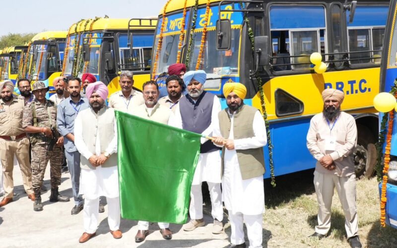 Punjab CM Bhagwant Mann Flags Off 250 New Buses, Pushes Major Expansion of PRTC Fleet