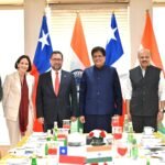 चिली गणराज्य के विदेश मंत्री महामहिम श्री फ्रांसिस्को पेरेज मैककेना आर्थिक और वाणिज्यिक सहयोग को मजबूत करने के लिए भारत में उच्चस्तरीय प्रतिनिधिमंडल का नेतृत्व कर रहे हैं
