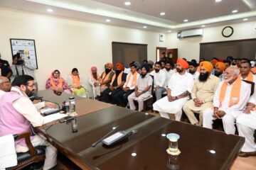 मुख्यमंत्री नायब सिंह सैनी की मौजूदगी में पंजाब के कई प्रमुख चेहरे भाजपा में शामिल