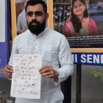 खून से खत लिख AAP वर्कर का प्रदर्शन, धर्मेंद्र प्रधान का इस्तीफा मांगा