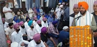 गुरुद्वारा प्रबंधन के लिए 5 लाख रुपये की सेवा राशि देने की घोषणा