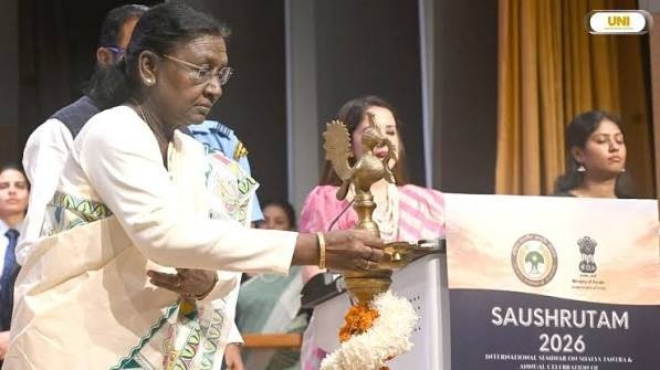 भारत की राष्ट्रपति ने नई दिल्ली में ‘सौश्रुतम् 2026’ का उद्घाटन किया
