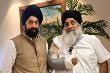 भाजपा-अकाली दल गठबंधन की चर्चाओं के बीच आर.पी. सिंह ने दिल्ली में सुखबीर बादल से की मुलाकात