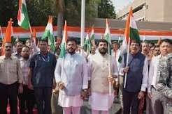 नागर विमानन मंत्री श्री राम मोहन नायडू ने हर घर तिरंगा अभियान 2026 के तहत तिरंगा रैली को झंडी दिखाई