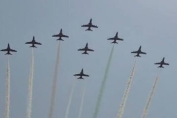 दो दिवसीय शानदार एयर शो देखने उमड़ी एक लाख से अधिक लोगों की भीड़