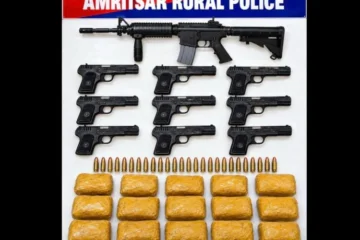 अमृतसर ग्रामीण पुलिस का बड़ा एक्शन, अवैध हथियार और अफीम कारोबार का भंडाफोड़
